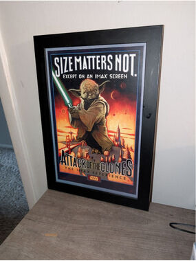 AllPosters Star Wars Yoda Wall Art One Size Black Red 12 x 17